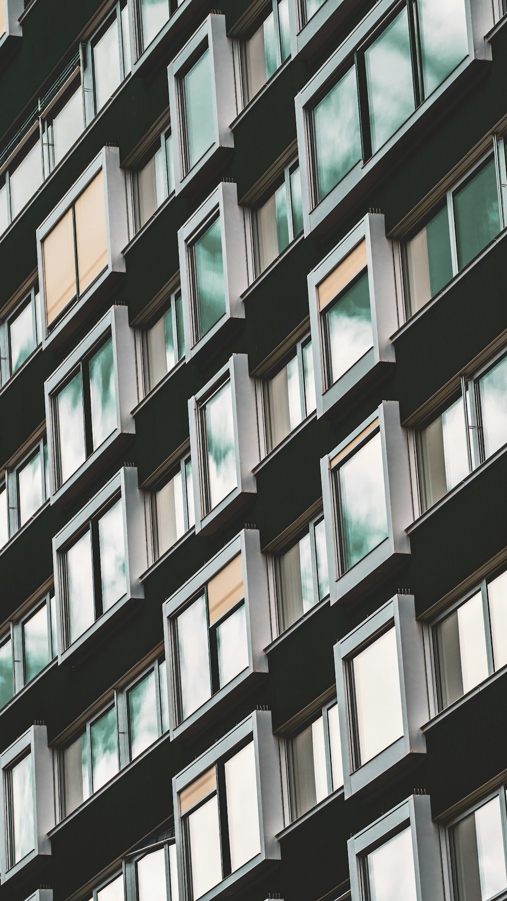 a building with many windows