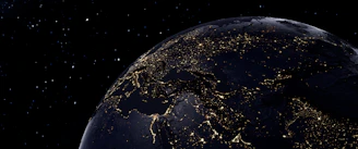 a view of the earth from space