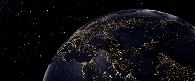 a view of the earth from space