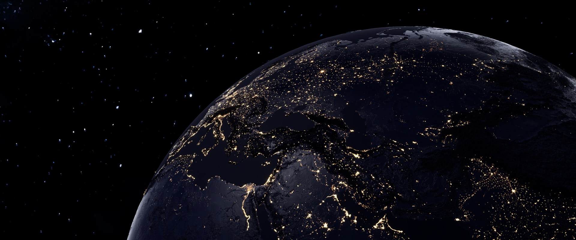 a view of the earth from space