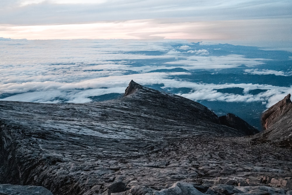 a rocky mountain top