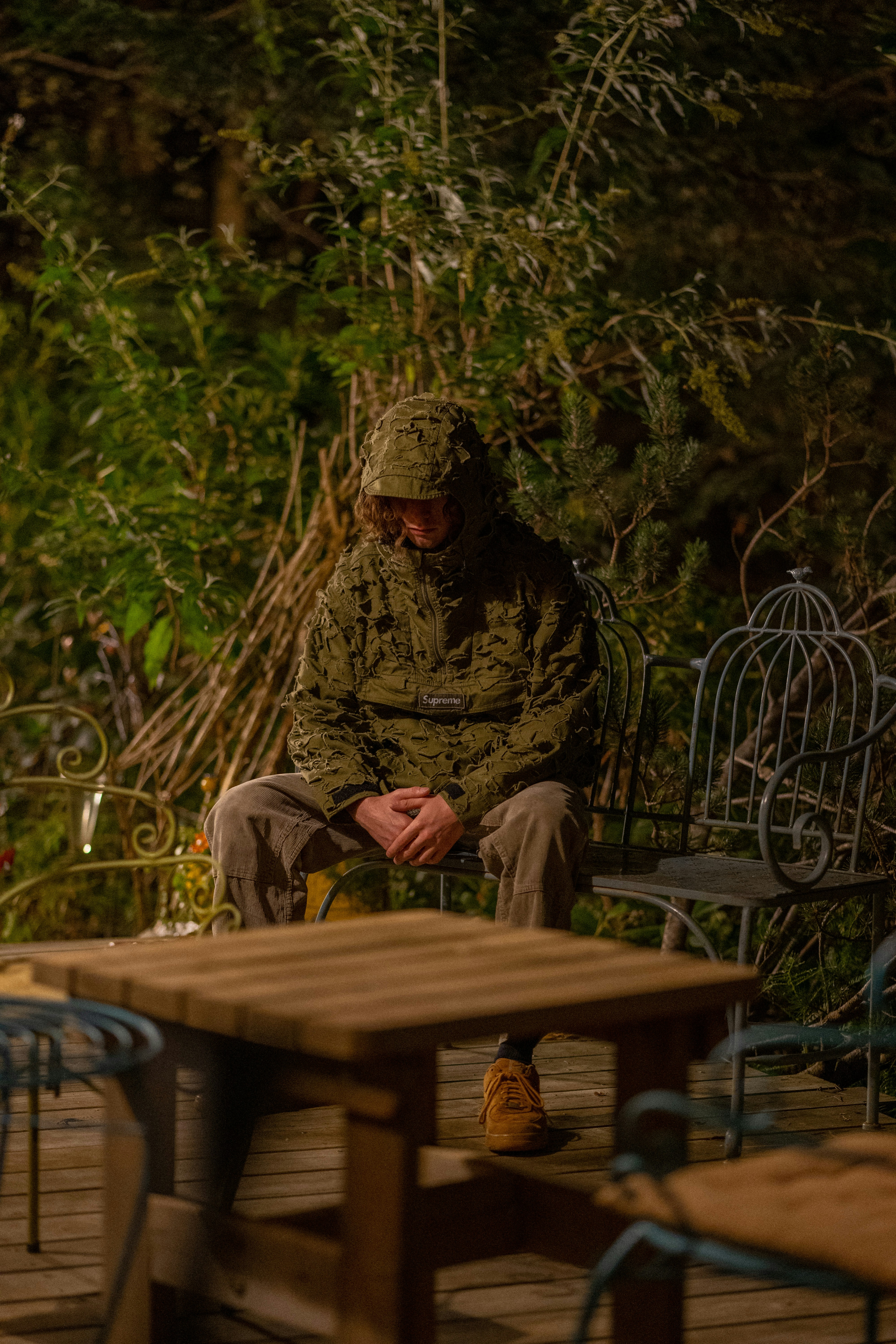 a man sitting at a table