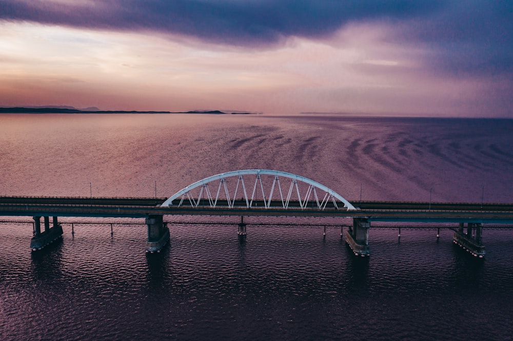 a bridge over water