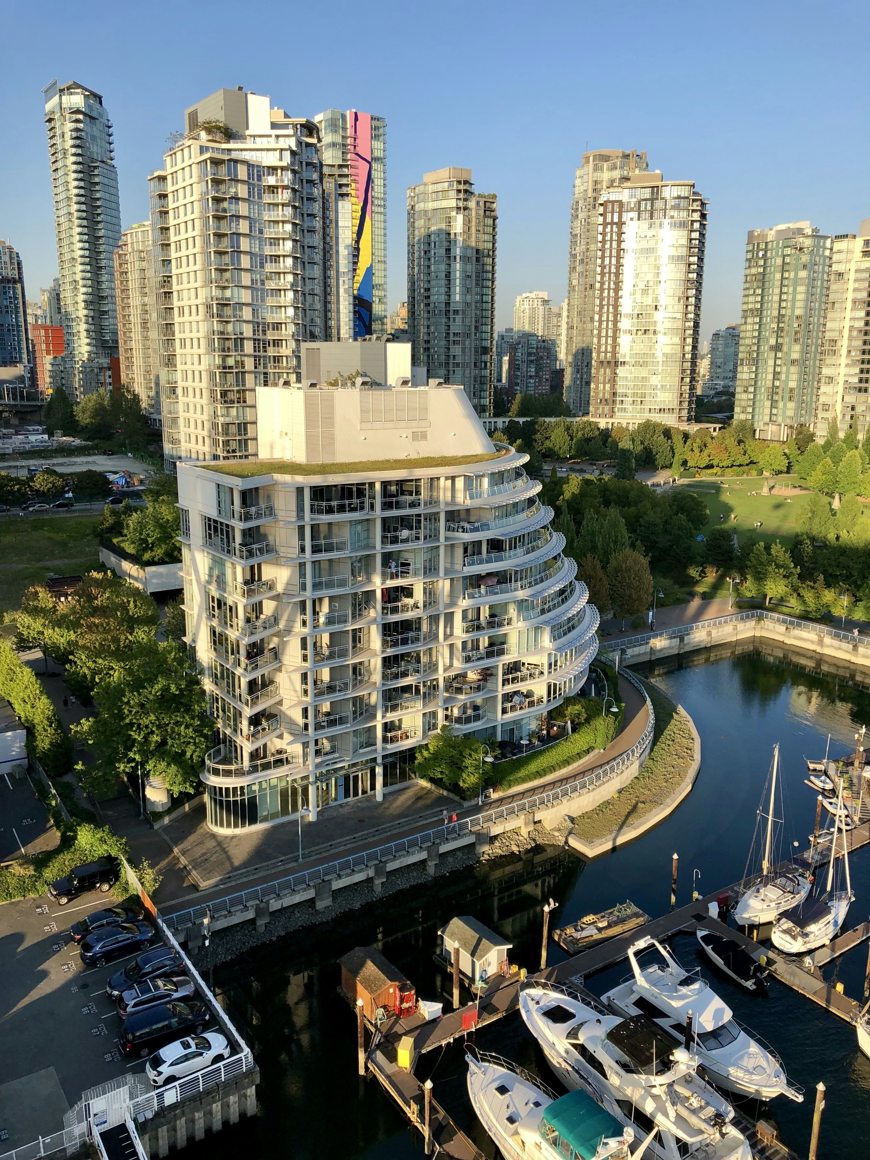 a city with tall buildings