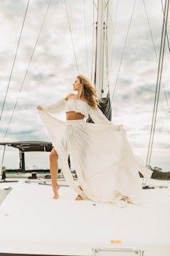 a person on a sailboat