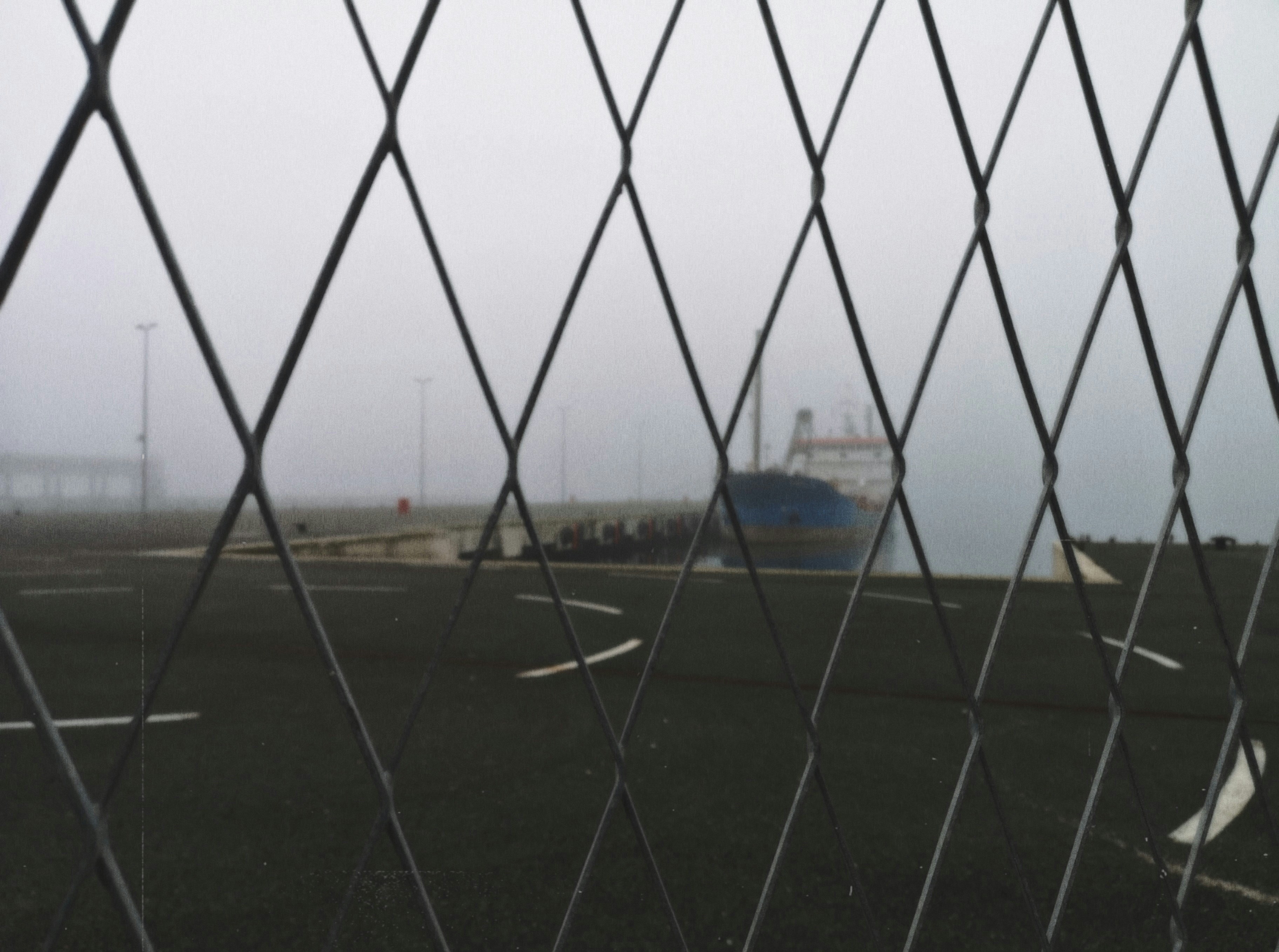 a large ship in the water