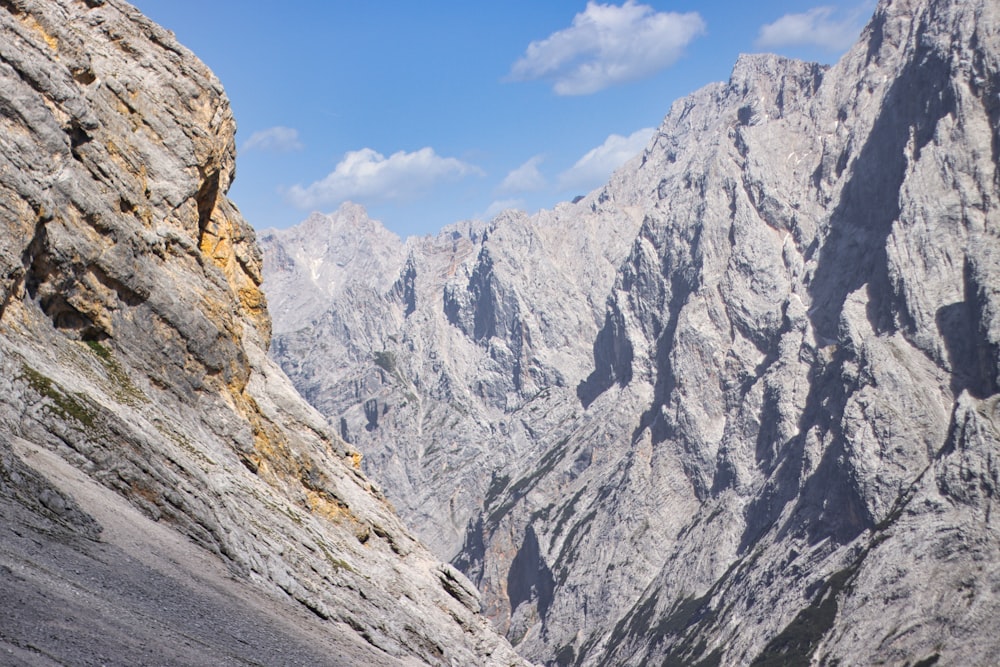 a rocky mountain side