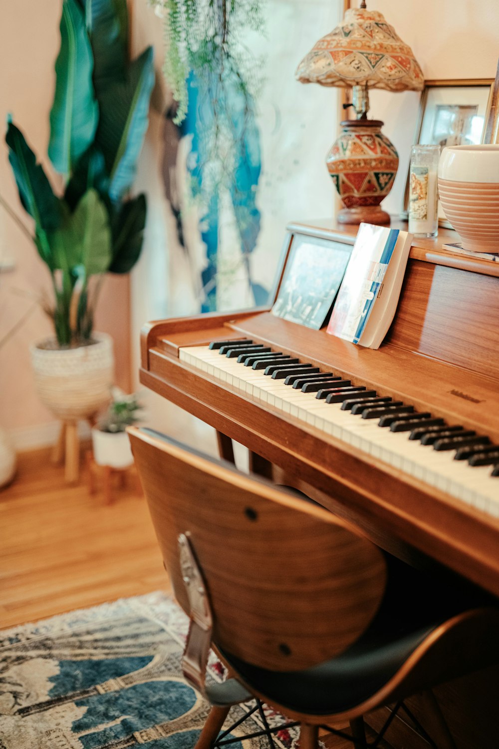 a piano in a room