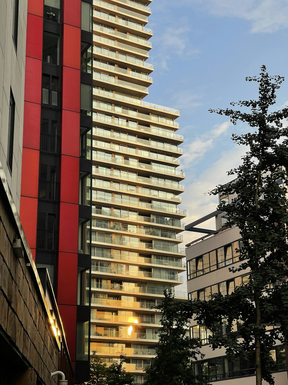 a tall building with many windows