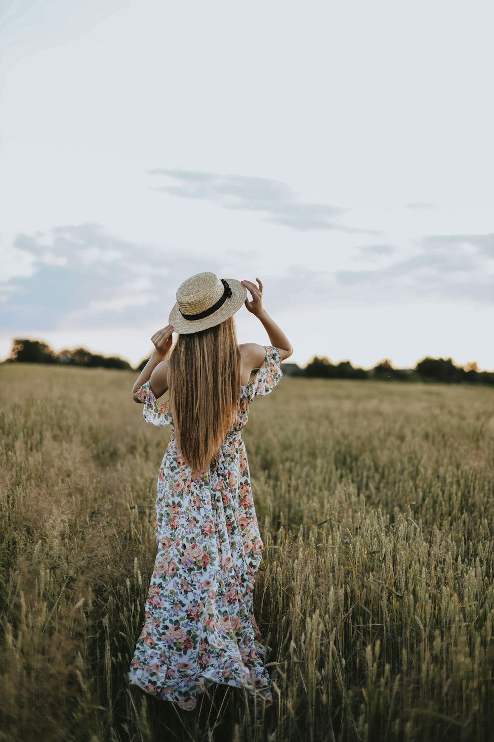 a person standing in a field