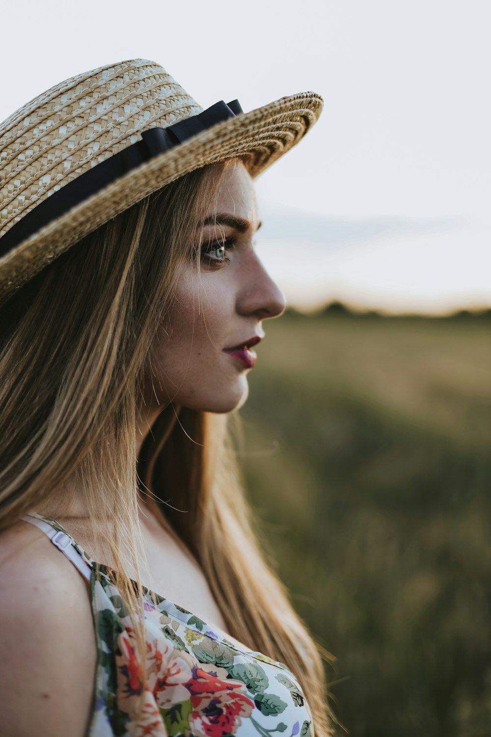 a woman wearing a hat