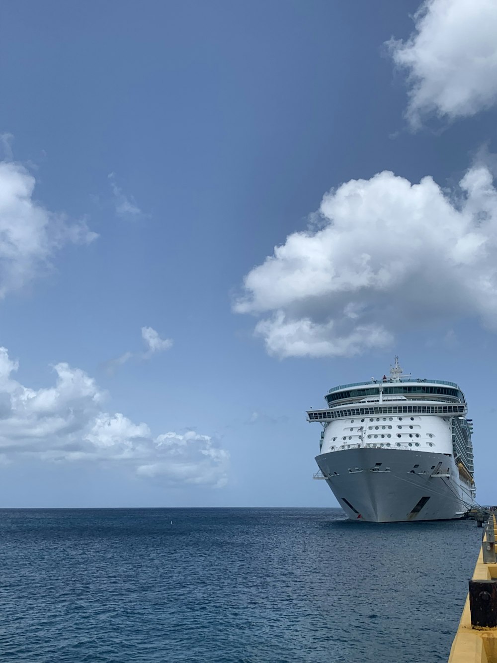 a cruise ship in the water