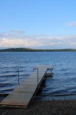 a dock on a body of water