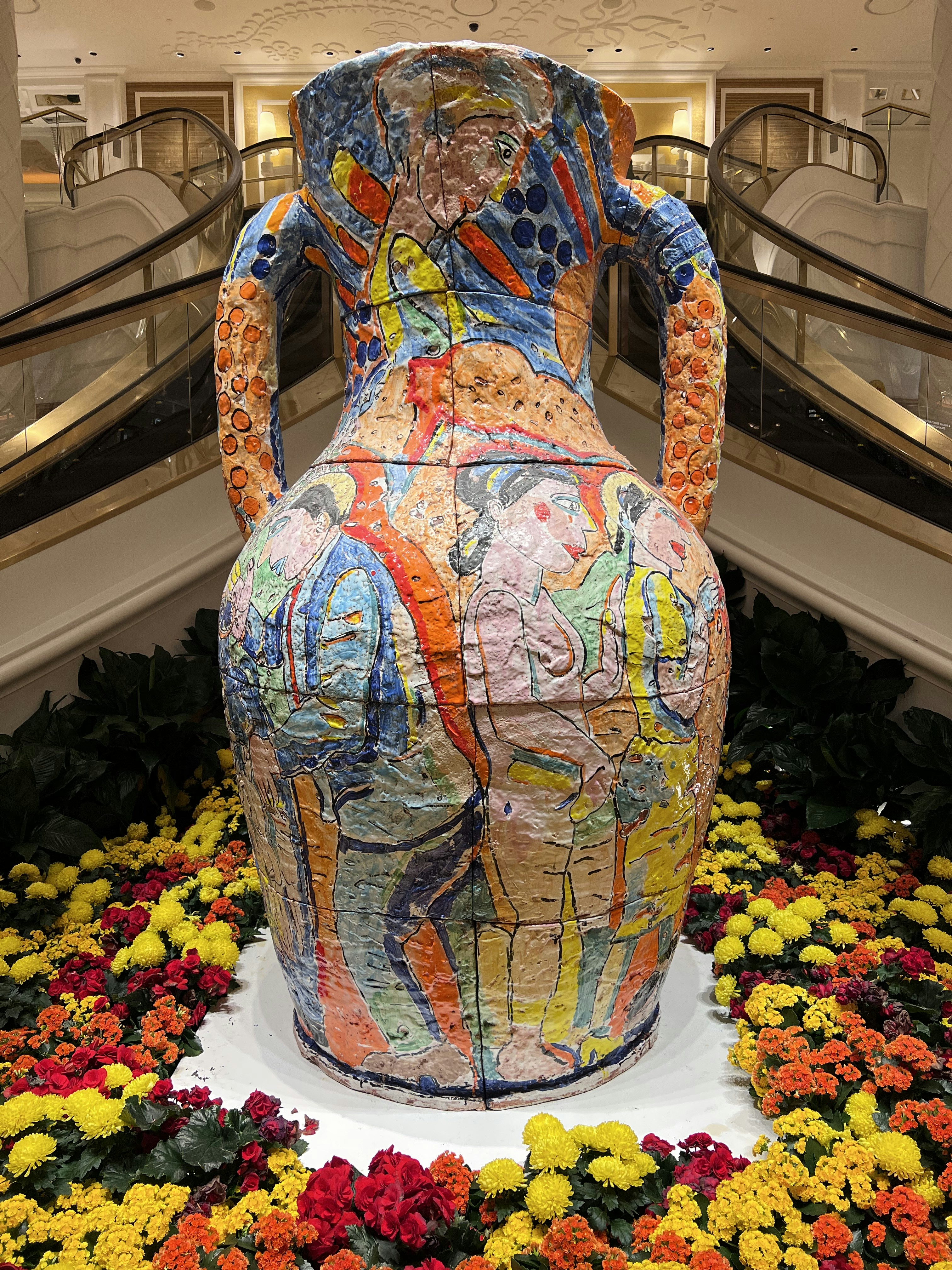 Vaso de cerâmica vibrante