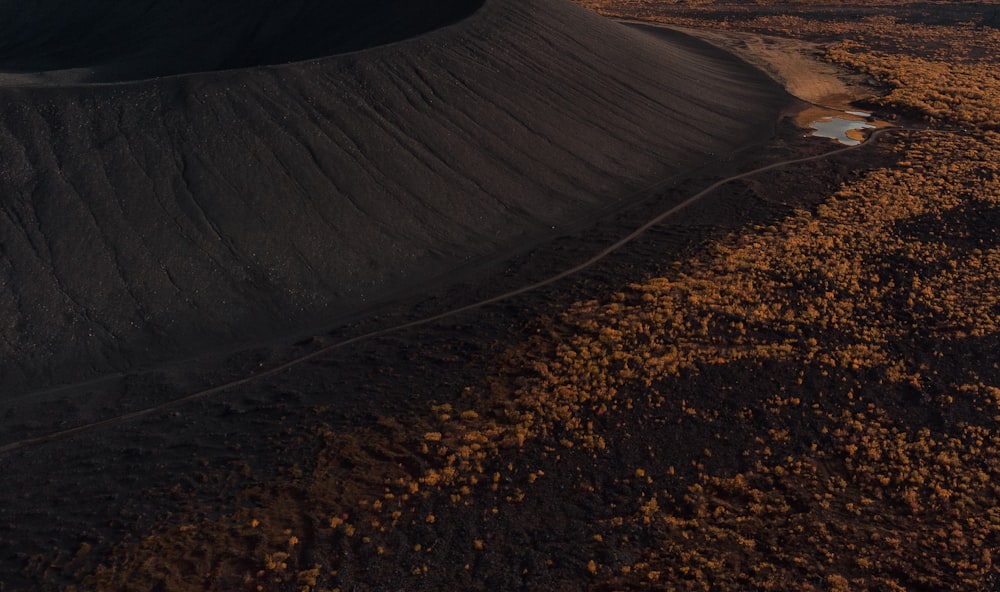 a road with a crack in it