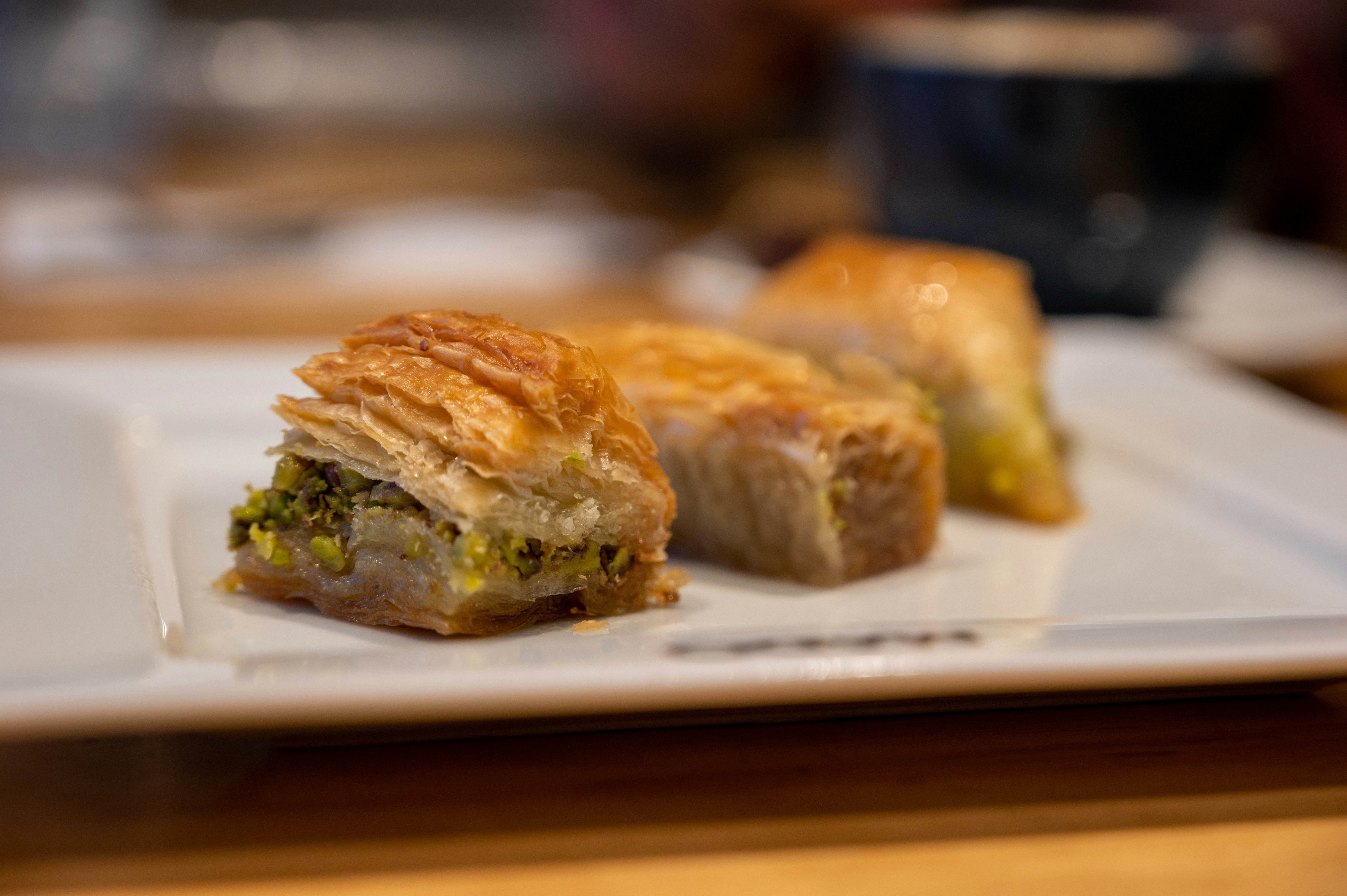 Plated baklava