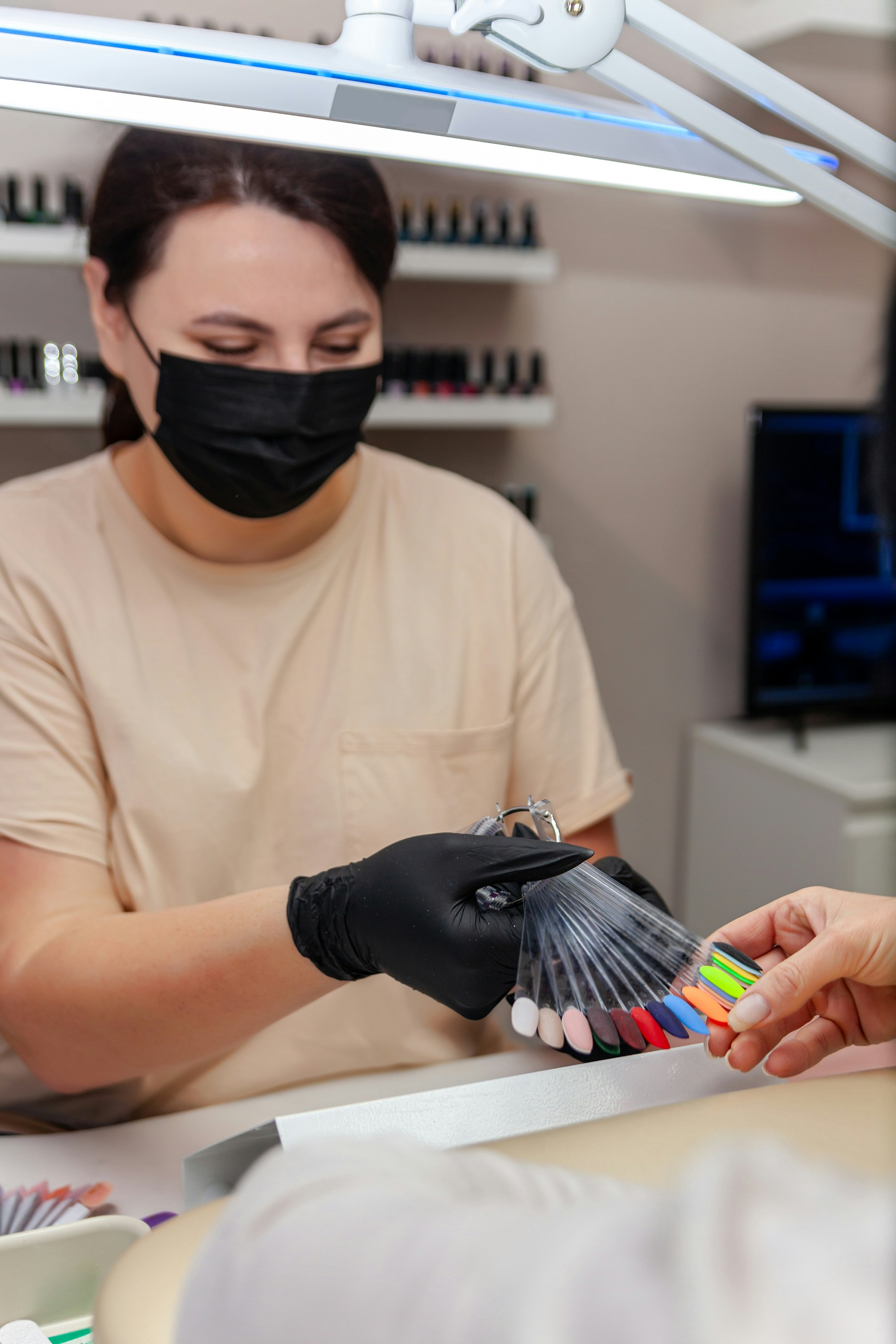 a person wearing a mask