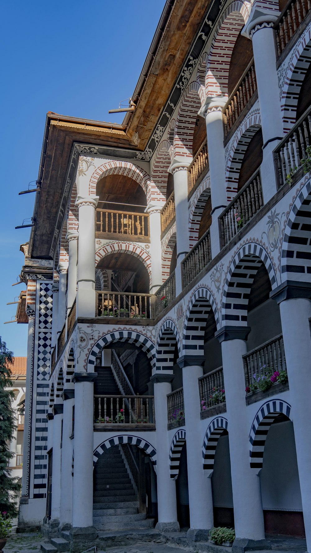 a building with a staircase