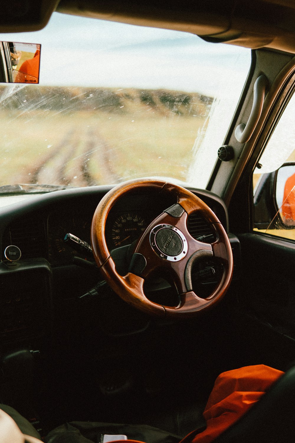 the interior of a car