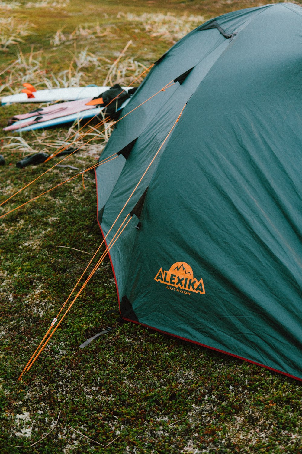 a tent on the ground
