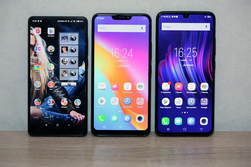 Modern Smartphones Display