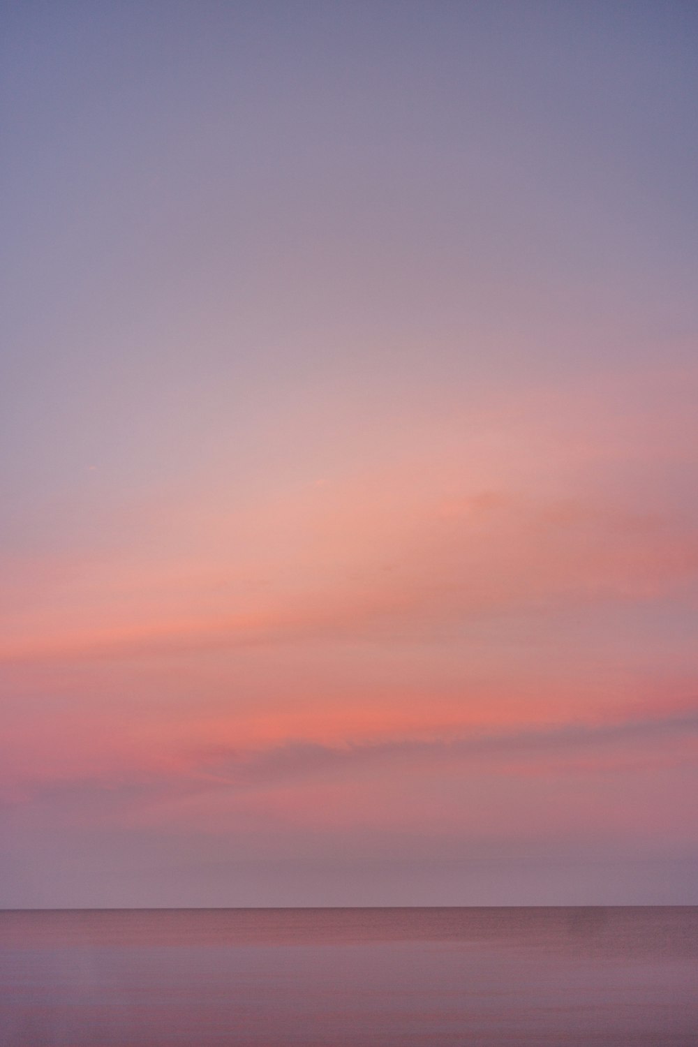 a pink and blue sky