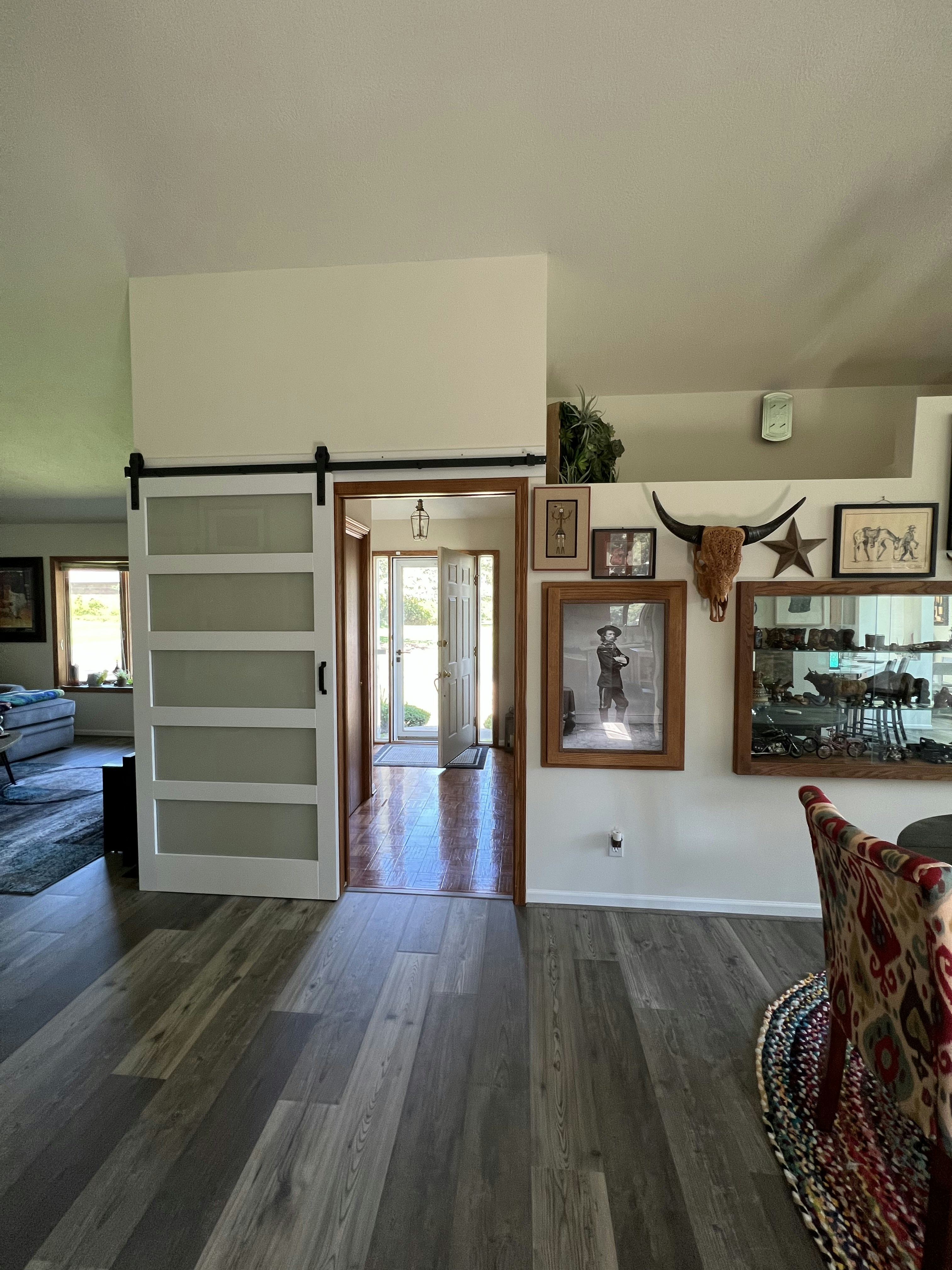 DIY Room Redesign on a budget with repurposed furniture.