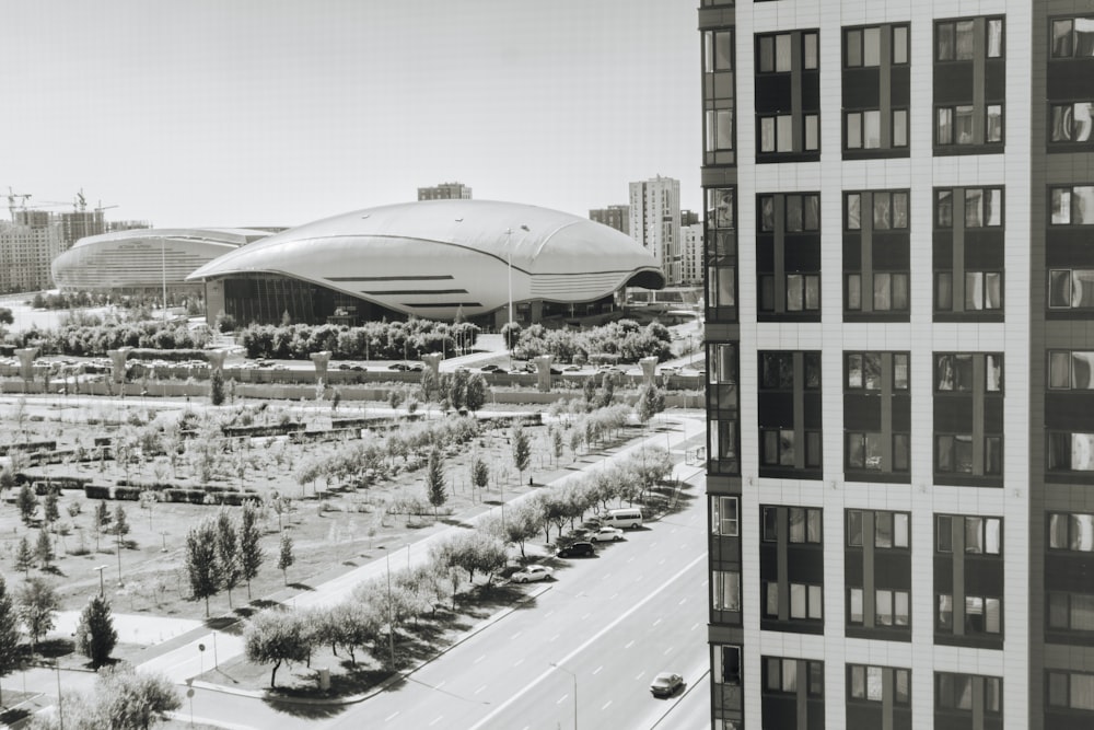 a building with a dome roof