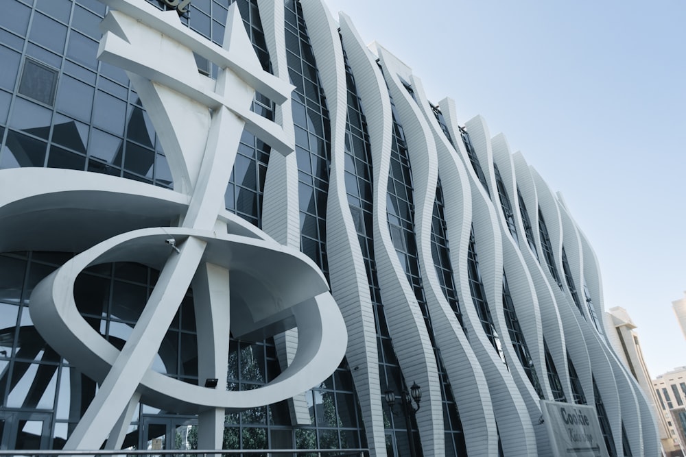 a building with glass windows