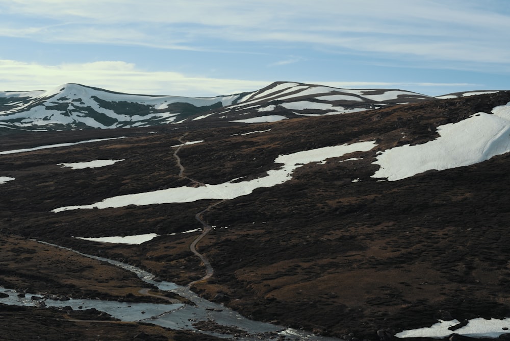 a large mountain landscape