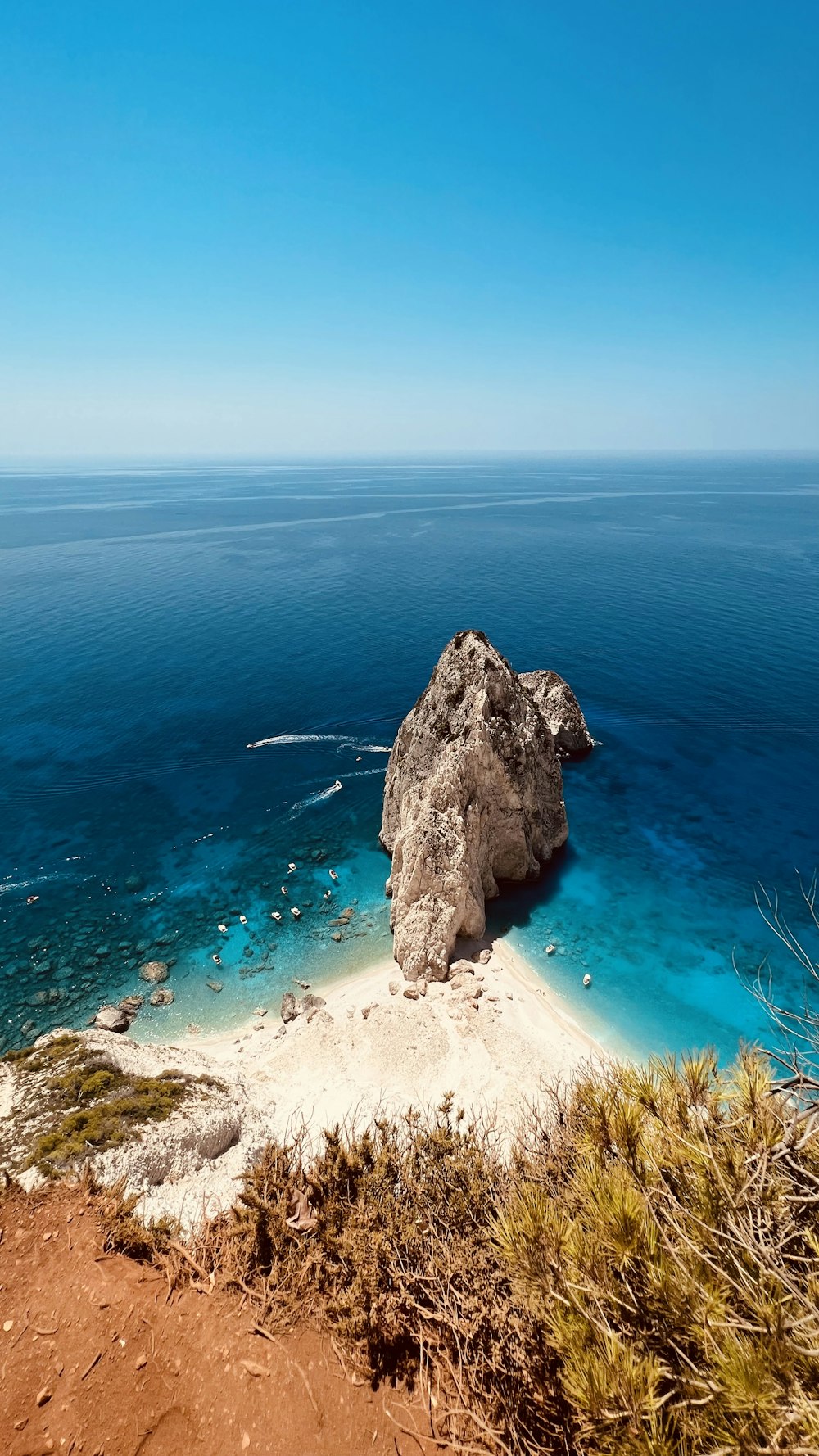 a rock on a beach