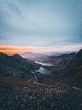 a view of a rocky mountain
