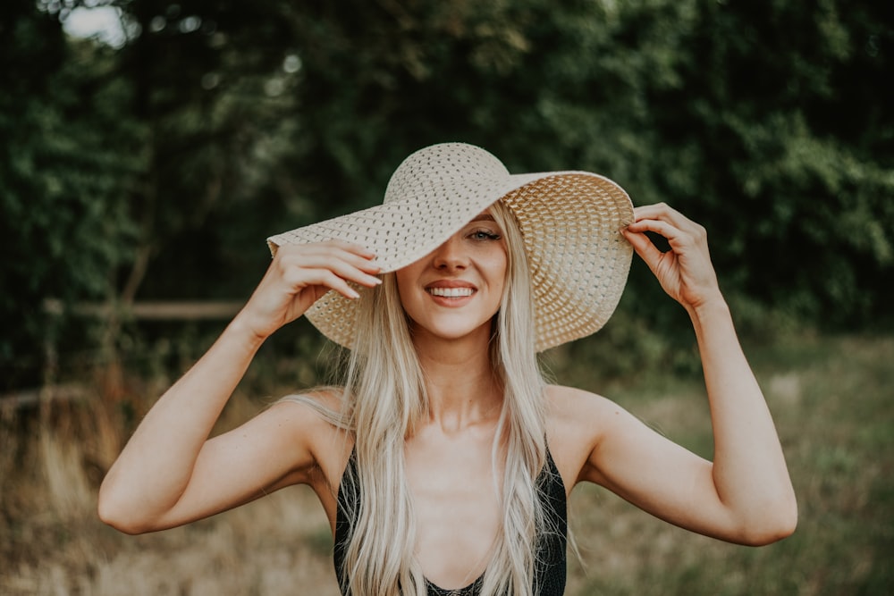 a person wearing a hat