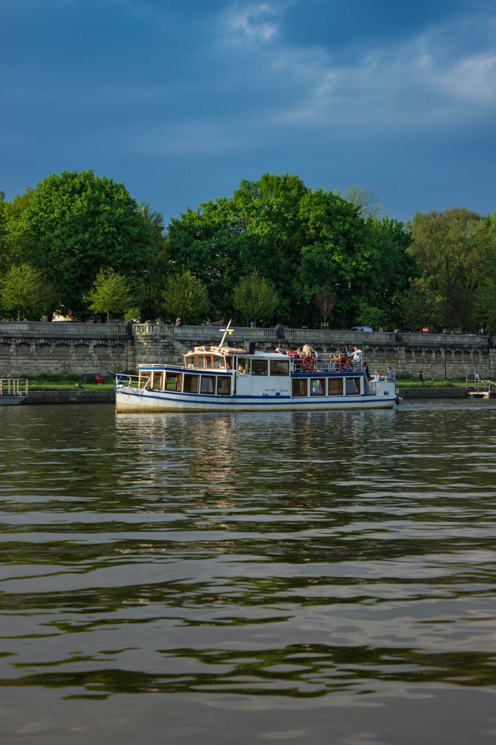 a boat with people on it