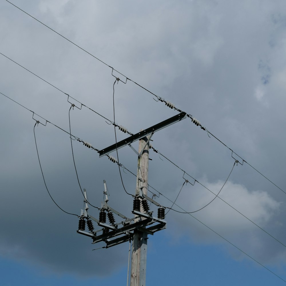 a power line tower