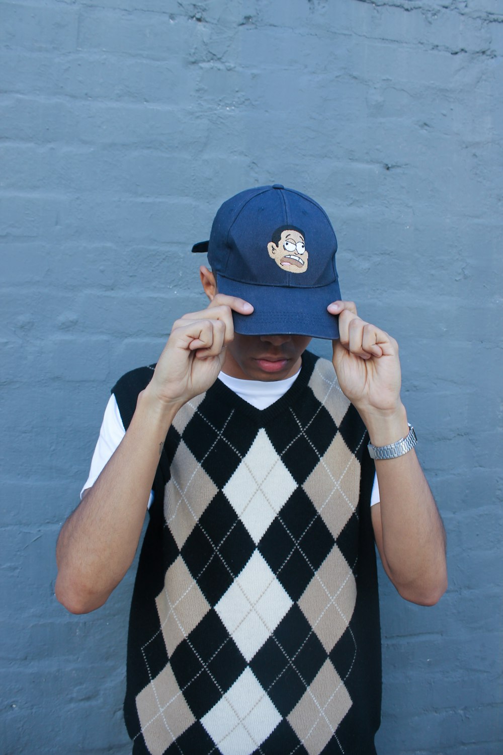 a boy wearing a hat