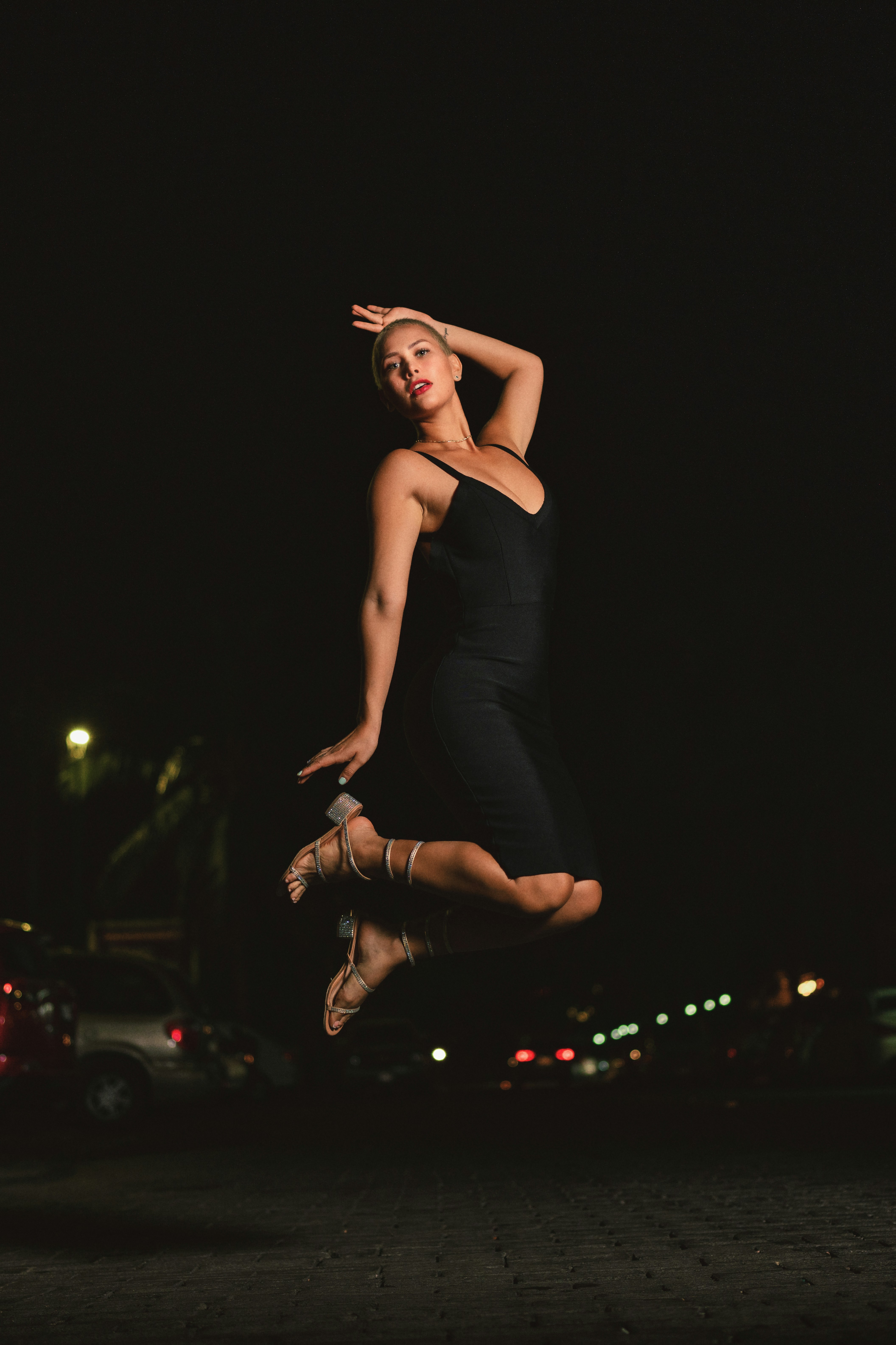 a person jumping in the air