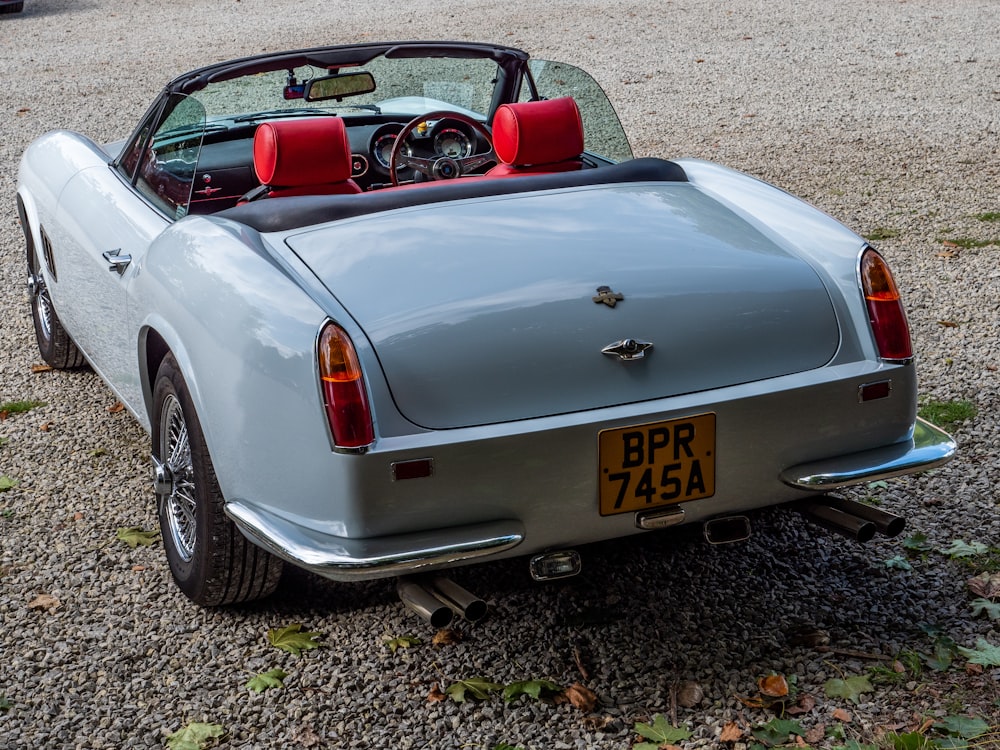 a silver sports car