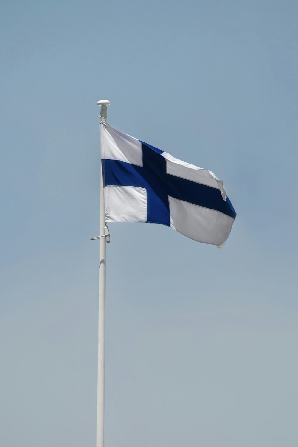 a flag on a pole