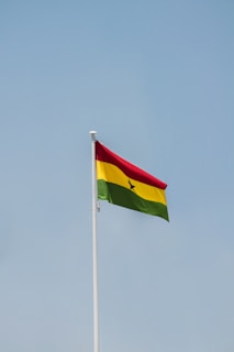 a flag on a flagpole