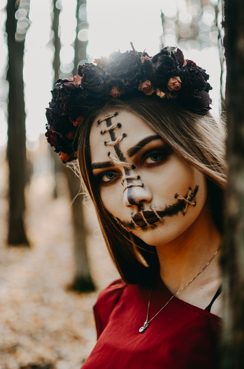 a person with a face paint