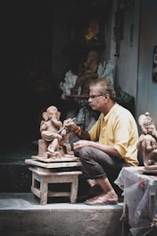 a person sitting on a bench