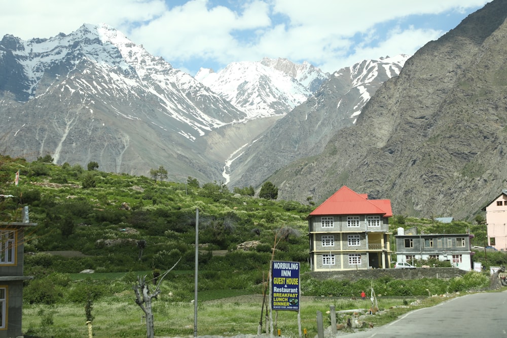 a building in the mountains