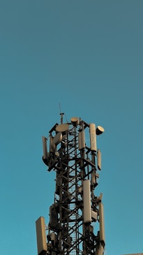a large metal tower