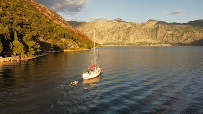 a boat sailing on the water