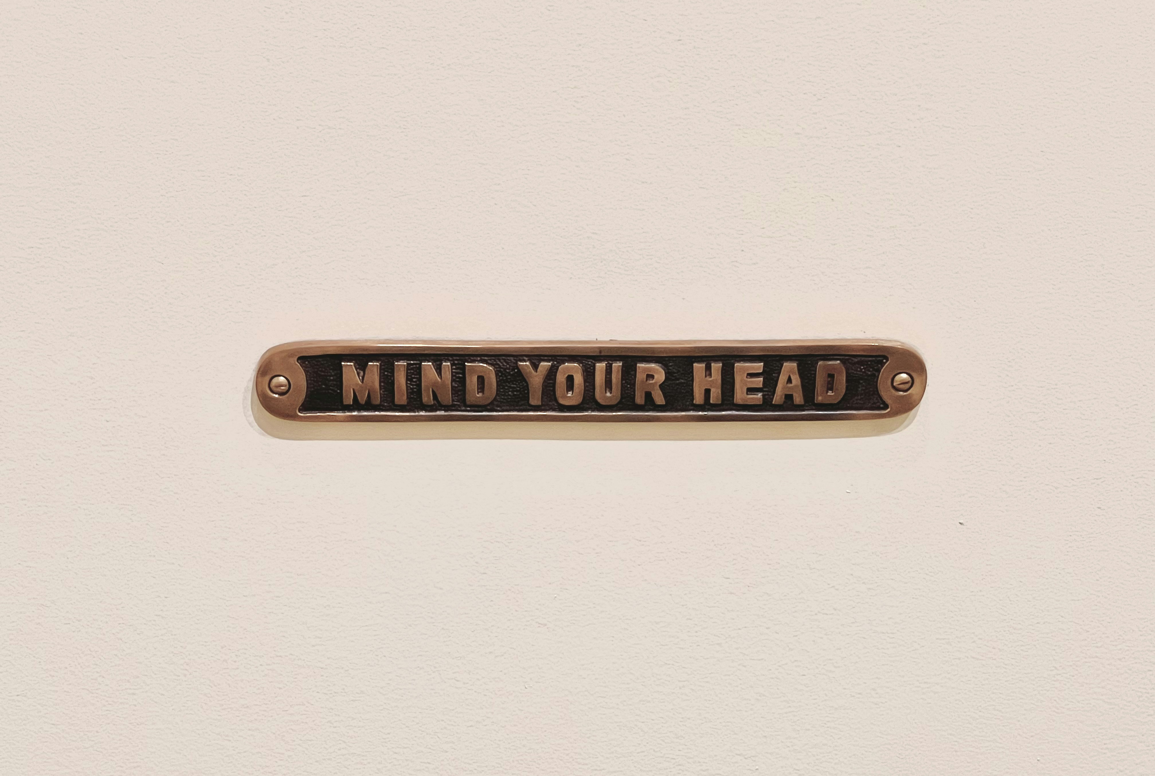 a close up of a sign