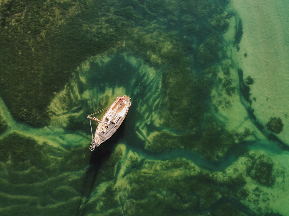 a boat in the water