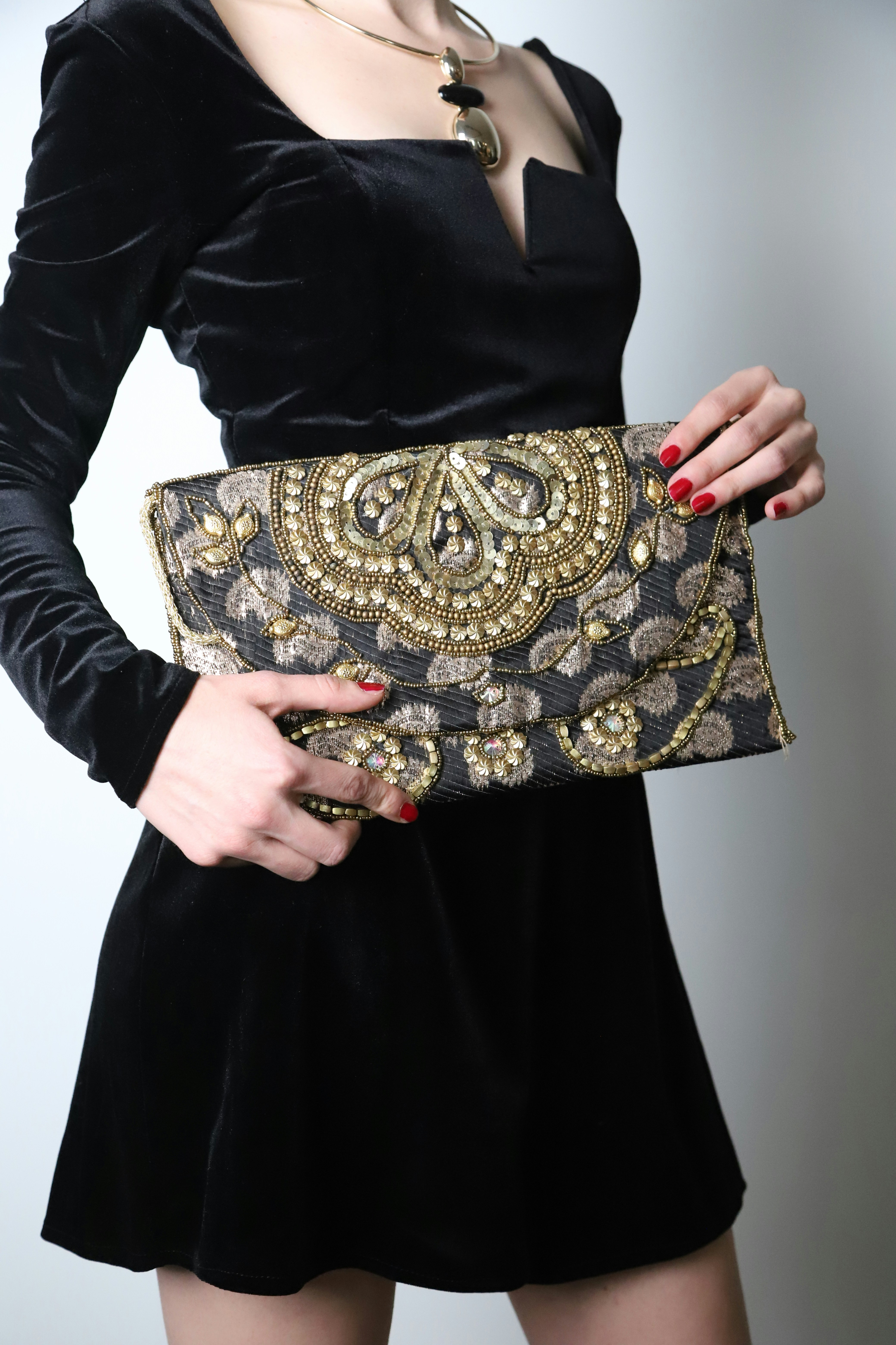 Handcrafted Beaded Clutch