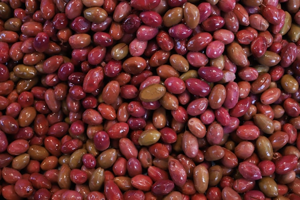 Close-up of premium quality canned olives imported by Al-Shahed Group