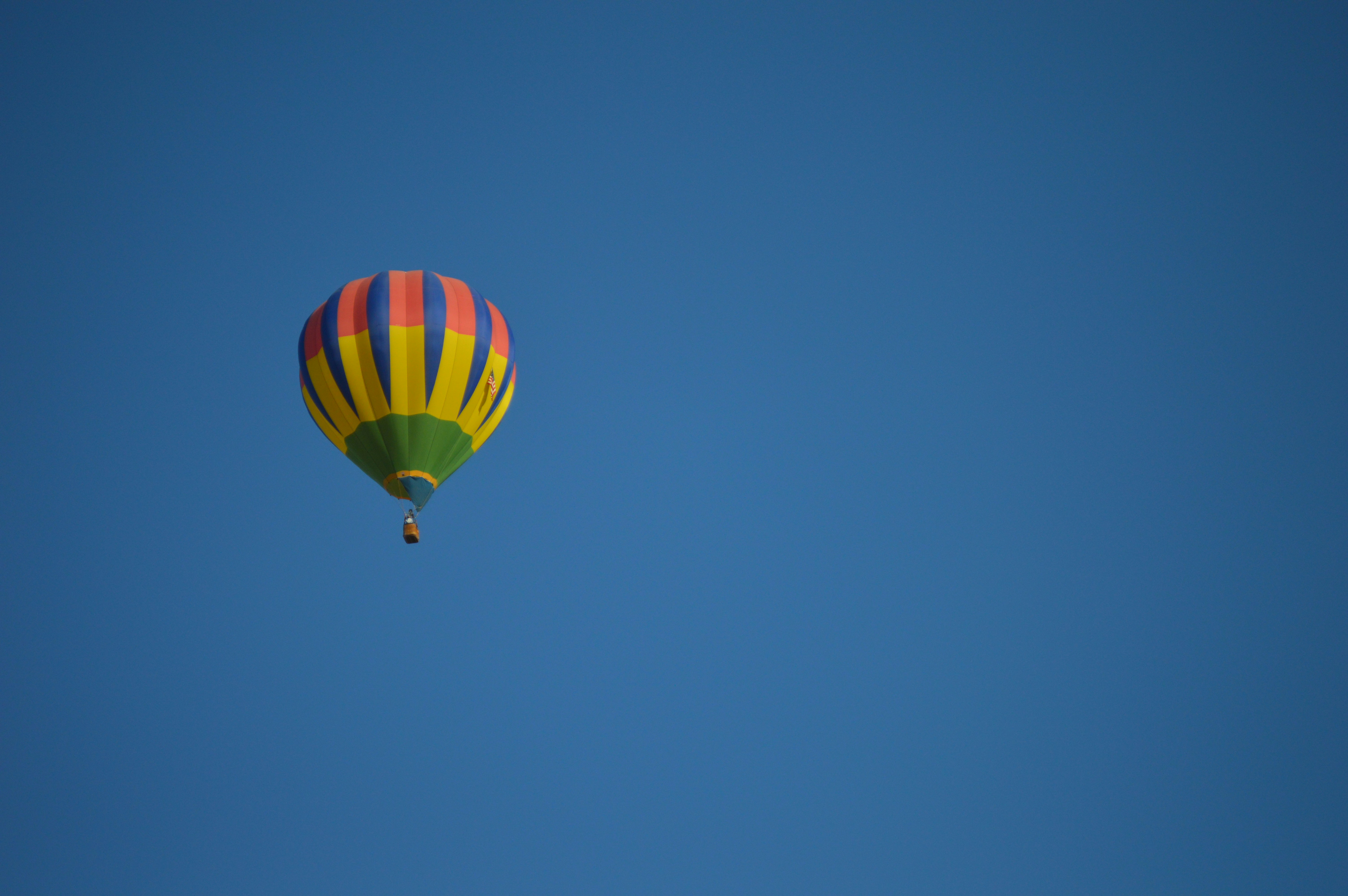 a hot air balloon in the sky